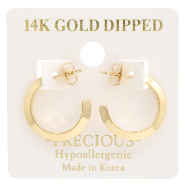 14K GOLD DIPPED HOOP EARRING