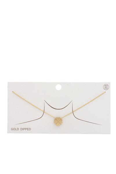 CLOVER LEAF CHARM NECKLACE