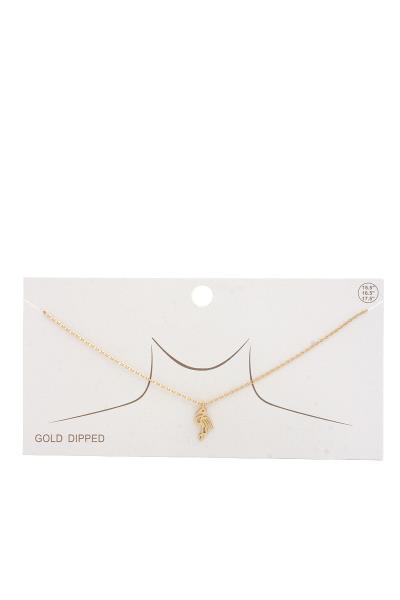 Dainty Flamingo Charm Necklace