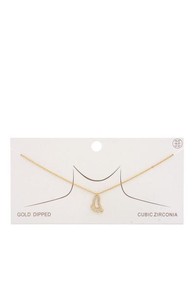 DAINTY FOOT CHARM NECKLACE