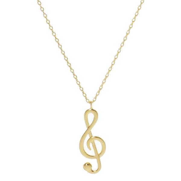 MUSIC NOTE CHARM NECKLACE