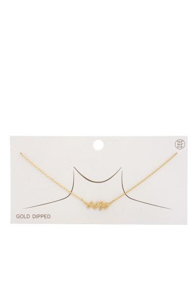 LEAF CHARM NECKLACE