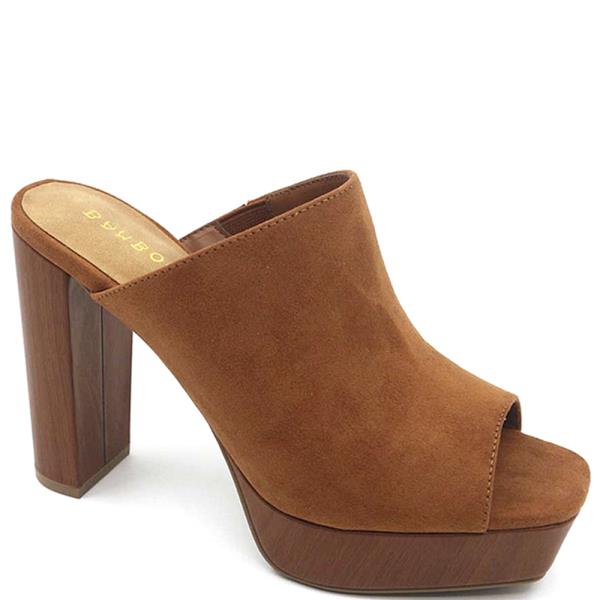 CHIC CURVE OPEN TOE SLIP WIDE HEEL