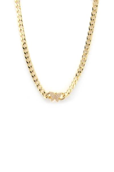 Butterfly Curb Link Necklace