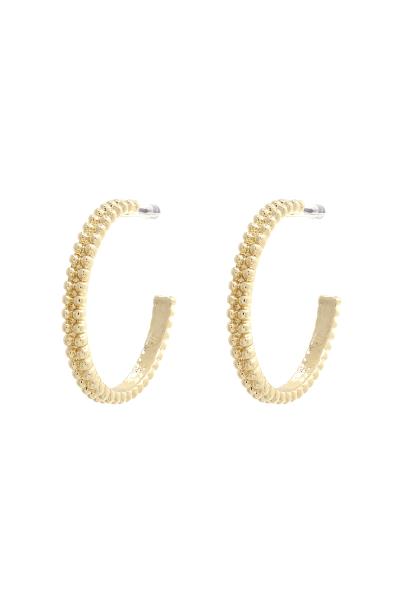 METAL OPEN CIRCLE EARRING