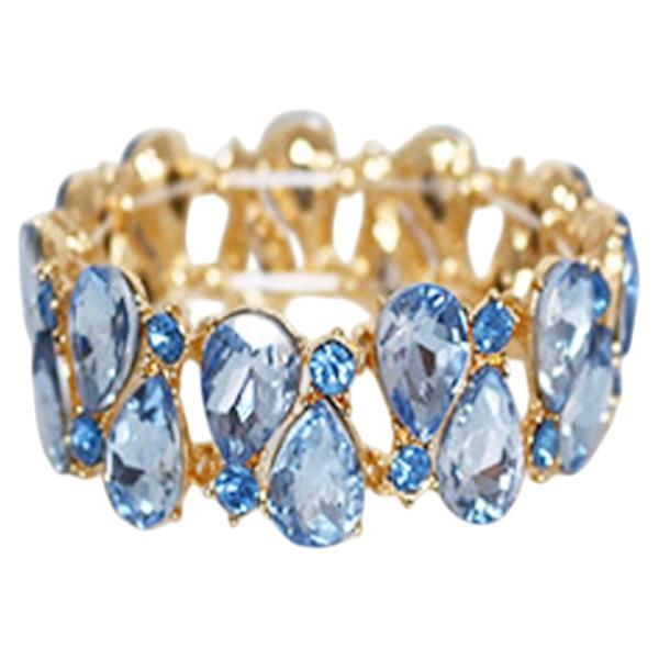 Teardrop Rhinestone Stretch Bracelet