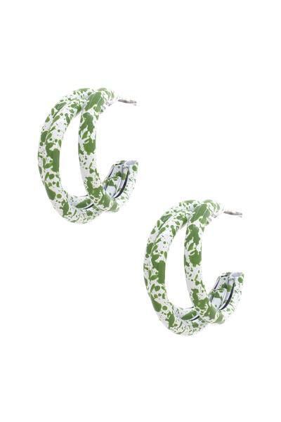 Colored Triple Hoop Earring