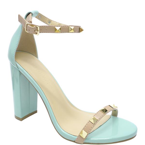 Stud Ankle Buckle Wide Heel (12 Pairs)