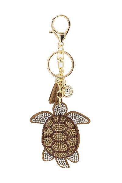 LIGHT BROWN TURTLE KEYCHAIN