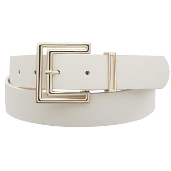 OUTLINE CUTOUT SQUARE BUCKLE BELT