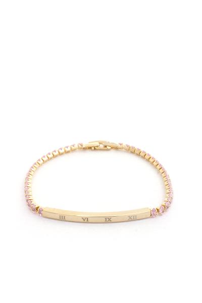 SODAJO Numeral Metal Crystal Bracelet
