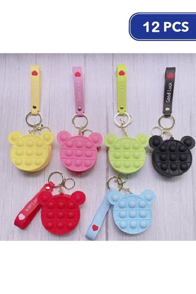 FASHION MINI BUBBLE POCKET KEY CHAIN (12 UNITS)