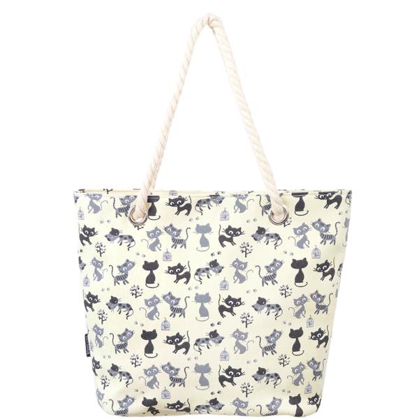 CAT PRINT TOTE BAG