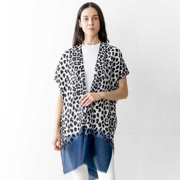 Leopard Two Tone Kimono