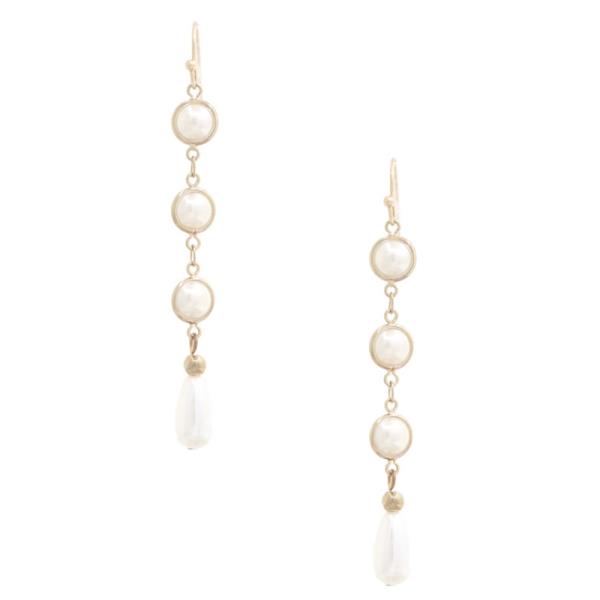 Pearl Bead Dangle Earring