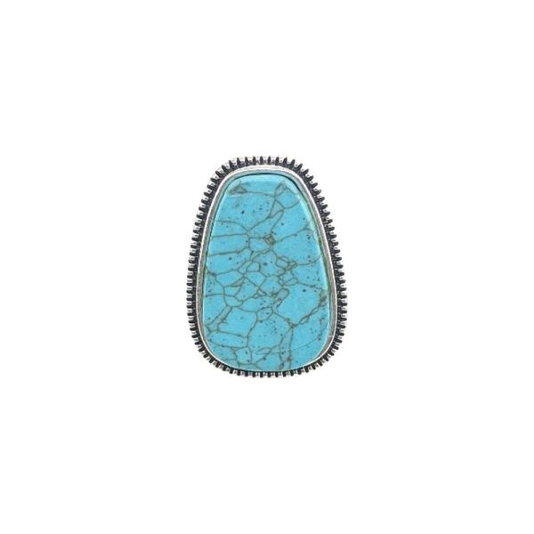 Rodeo Western Turquoise Stone Ring