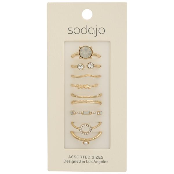 SODAJO Metal Assorted Ring Set