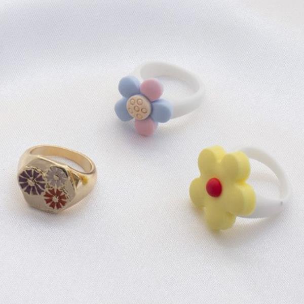 SODAJO Flower Ring Set
