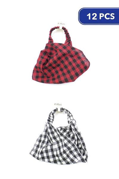 Plaid Print Headwraps (12 Units)