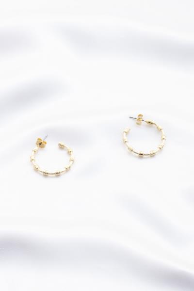 SODAJO BALL BEAD HOOP EARRING