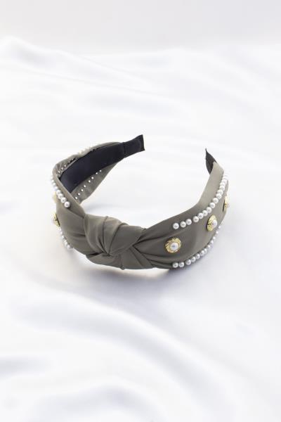 KNOT PEARL RHINESTONE HEADBAND