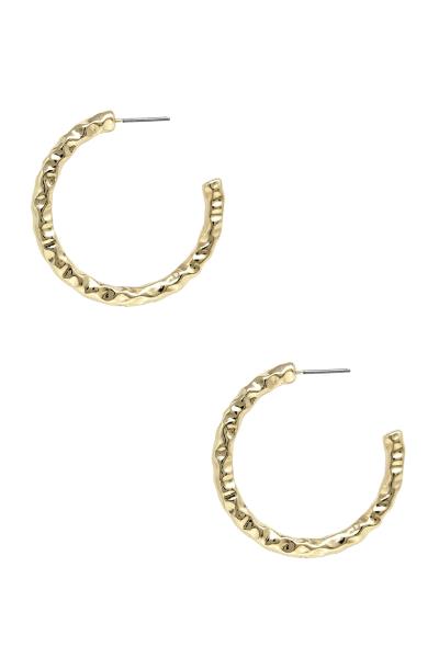 METAL HOOP EARRING