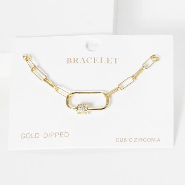 Oval Link Metal Bracelet