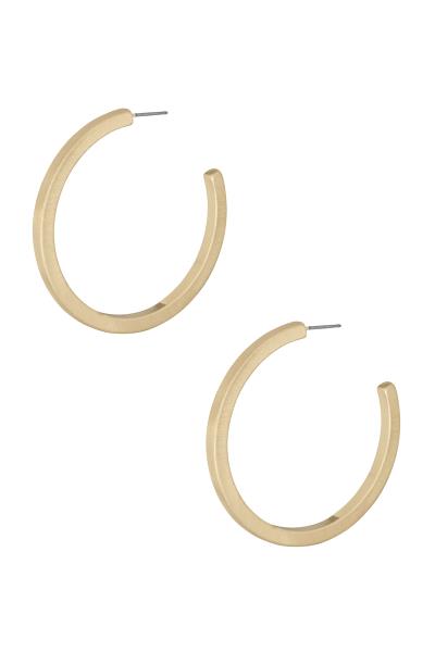 METAL HOOP EARRING