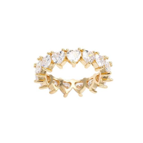 Heart Crystal Stone Ring