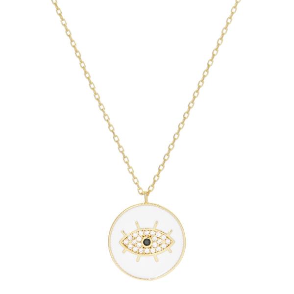 EVIL EYE COIN NECKLACE