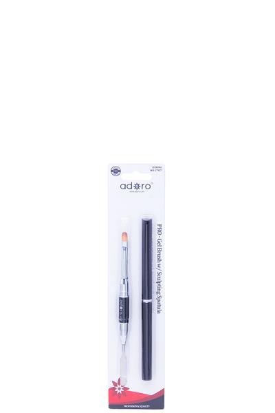 PRO GEL BRUSH WITH SCULPTING SPATULA