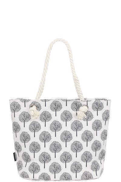 TREE PRINT TOTE BAG