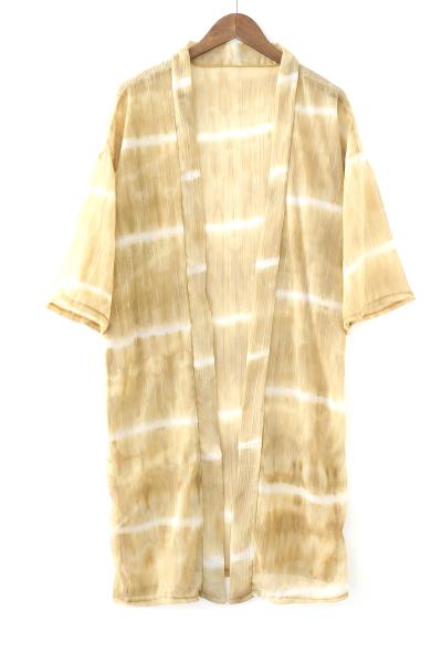 Stripe Pattern Tie Dye Poncho