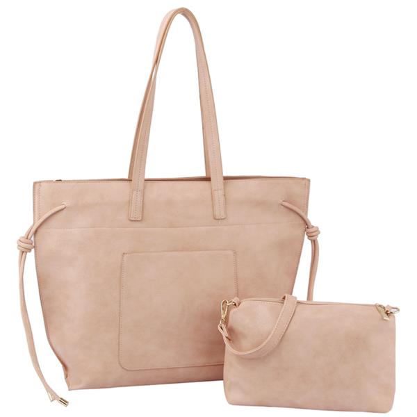 2IN1 Plain Tote Bag With Mini Bag Set
