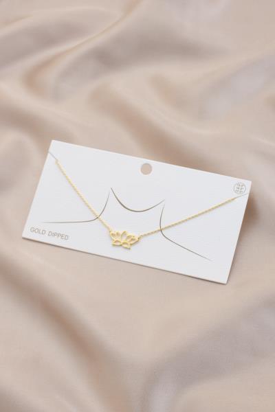 Lotus Pendant Necklace