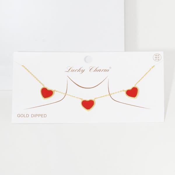 HEART CHARM STATION NECKLACE