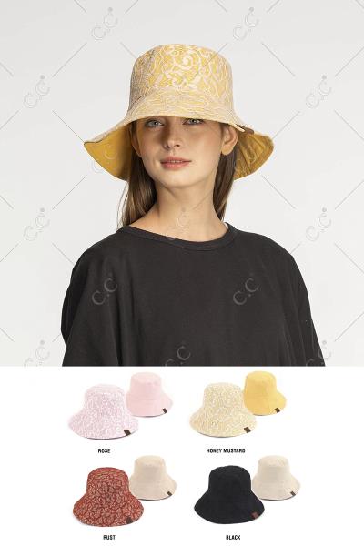 CC REVERSIBLE CLOCHE BUCKET HAT