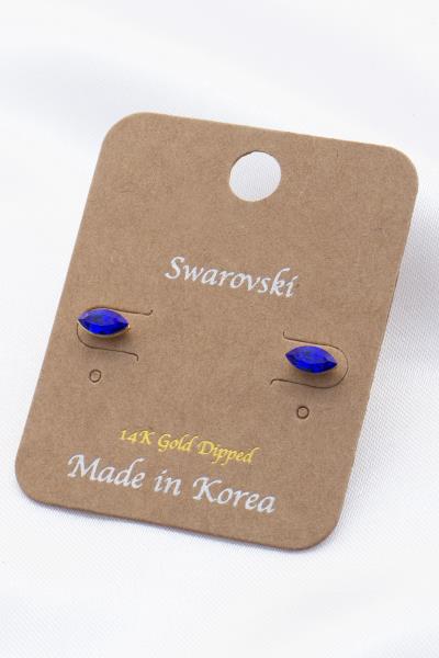 Swarovski Stone 14K Gold Dipped Earring