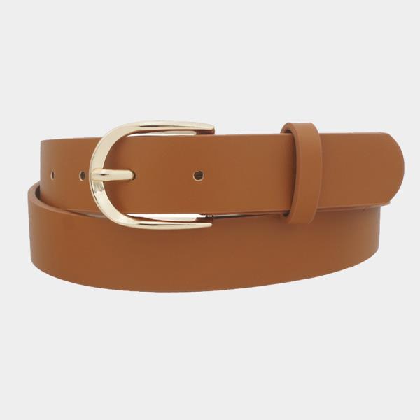 ROUNDED DIPPED U BUCKLE BELT