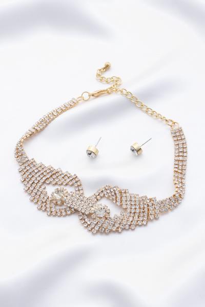 Rhinestone Choker Necklace
