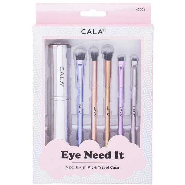 EYE NEED IT 5 PC BRUSH KIT AND TRAVEL CASE