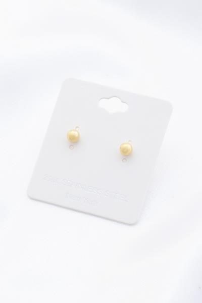 5mm Metal Ball Bead Stud Earring