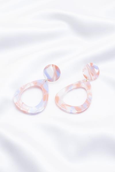 Teardrop Acetate Dangle Earring