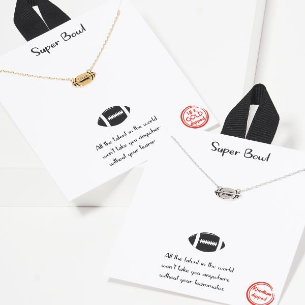 18K GOLD RHODIUM DIPPED SUPER BOWL NECKLACE