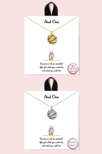 18K GOLD RHODIUM DIPPED AND ONE NECKLACE