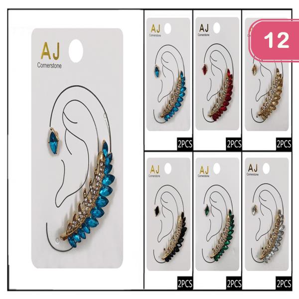 Rhinestone Ear Cuff (12 Units)