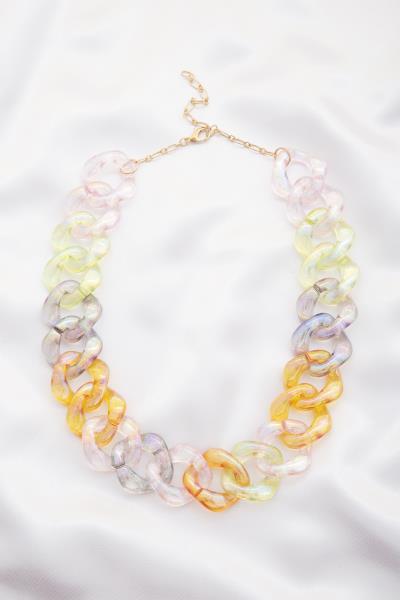 Transparent Curb Link Necklace