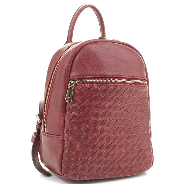 Quilt Zipper Smooth Backpack