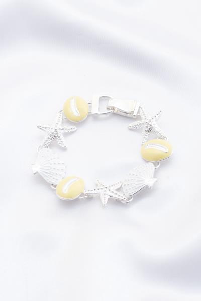 Starfish Seashell Charm Bracelet