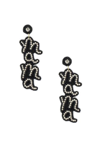 Seed Bead Mama Dangle Earring